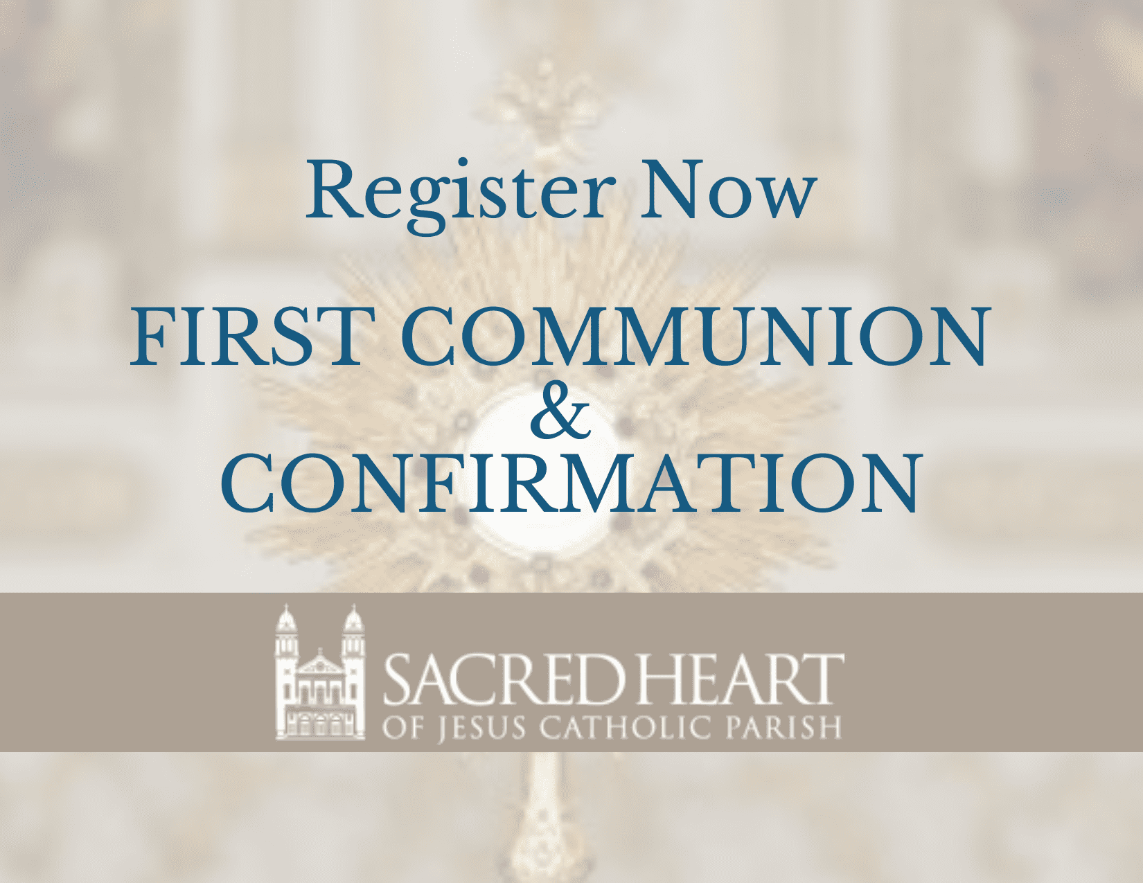 First Holy Communion and Confirmation Registration