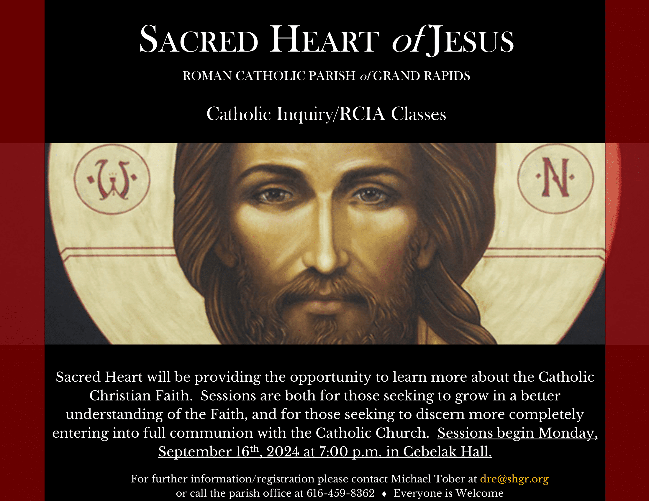 Catholic Inquiry/RCIA Classes at Sacred Heart